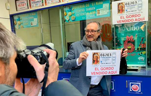Gordo de El Ni&ntilde;o 2026, n&uacute;mero 06703, vendido en Loter&iacute;a del Rosario